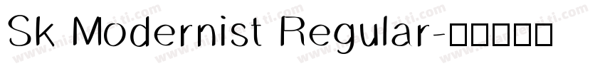 Sk Modernist Regular字体转换